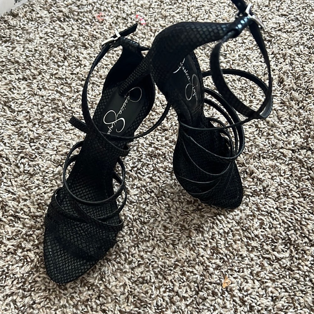 Jessica Simpson Sandals. Look at the pattern detail